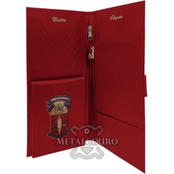 CARTEIRA OAB PORTA CHEQUES VERMELHA