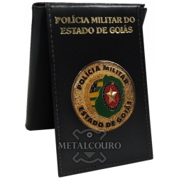 CARTEIRA PORTA DOCUMENTO FUNCIONAL PMGO (CAPA QUEIMADA)