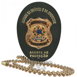 DISTINTIVO JUIZADO DA INFÂNCIA 'AGENTE DE PROTEÇÃO' VERDE