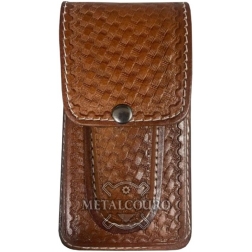 CAPA PARA CELULAR EM COURO MODELO ENTALHADO