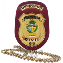 DISTINTIVO DELEGADO PCGO POLÍCIA CIVIL DO ESTADO DE GOIÁS (F24)