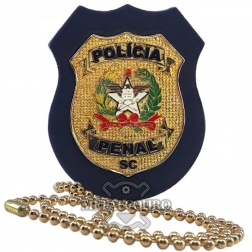 PORTA DISTINTIVO F18 P/ PPSC POLÍCIA PENAL DE SANTA CATARINA