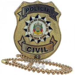 DISTINTIVO POLÍCIA CIVIL DO RIO GRANDE DO SUL - PCRS
