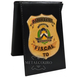 CARTEIRA EM COURO 2 PARTES PARA AUDITOR FISCAL DO TOCANTINS