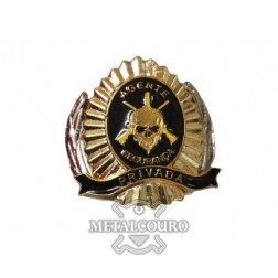 DISTINTIVO DE BOINA EM METAL PARA AGENTE DE SEGURANÇA PRIVADA