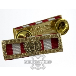 BARRETA DA MEDALHA DOM PEDRO II - GRAU GRÃ - CRUZ