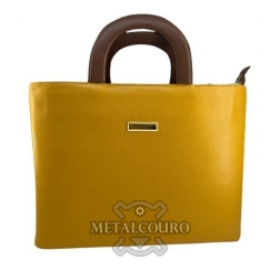 BOLSA QUADRADA MOSTARDA