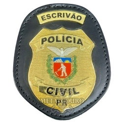 DISTINTIVO ESCRIVÃO PCPR (POLÍCIA CIVIL DO PARANÁ) - PRETO