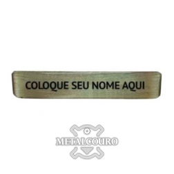 TARJETA/ PLAQUETA IDENTIFICAÇÃO EM METAL PERSONALIZADA
