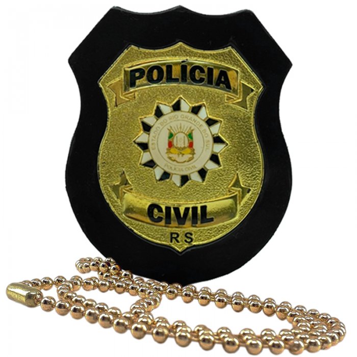 Distintivo Polícia Civil Do Rio Grande Do Sul Pcrs Metalcouro