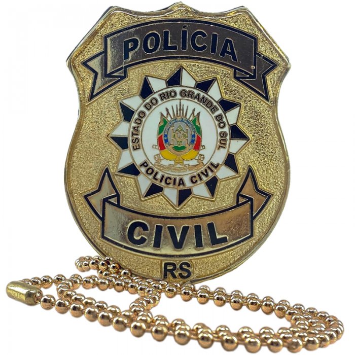 Distintivo Polícia Civil Do Rio Grande Do Sul Pcrs Metalcouro